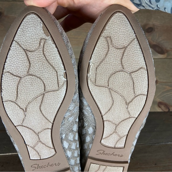 skechers cleo honeycomb Womens size 8.5 shoes brown slip on comfort flats - Picture 6 of 9